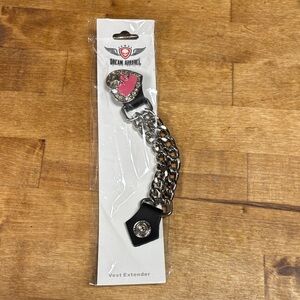 Dream Apparel Pink and Silver Heart Vest Extender